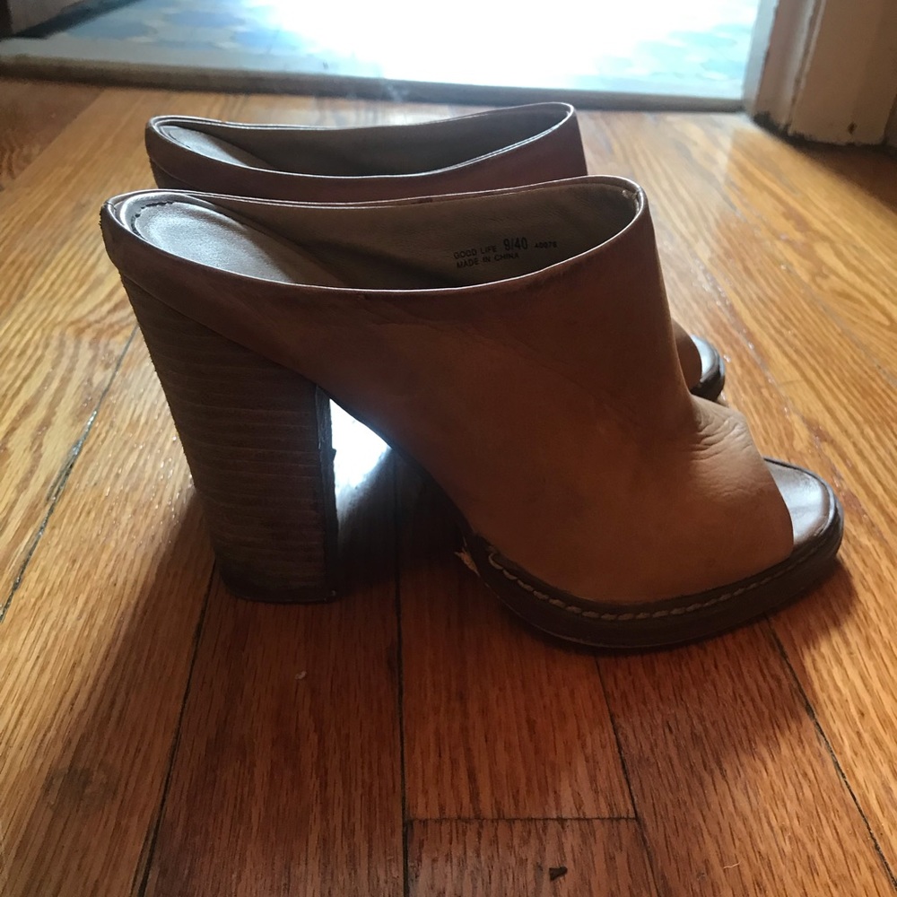 Tan Chinese Laundry Mules